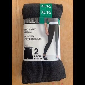 Nicole Miller Stretch Knit Leggings (2 pairs) SIZE XL NWT
